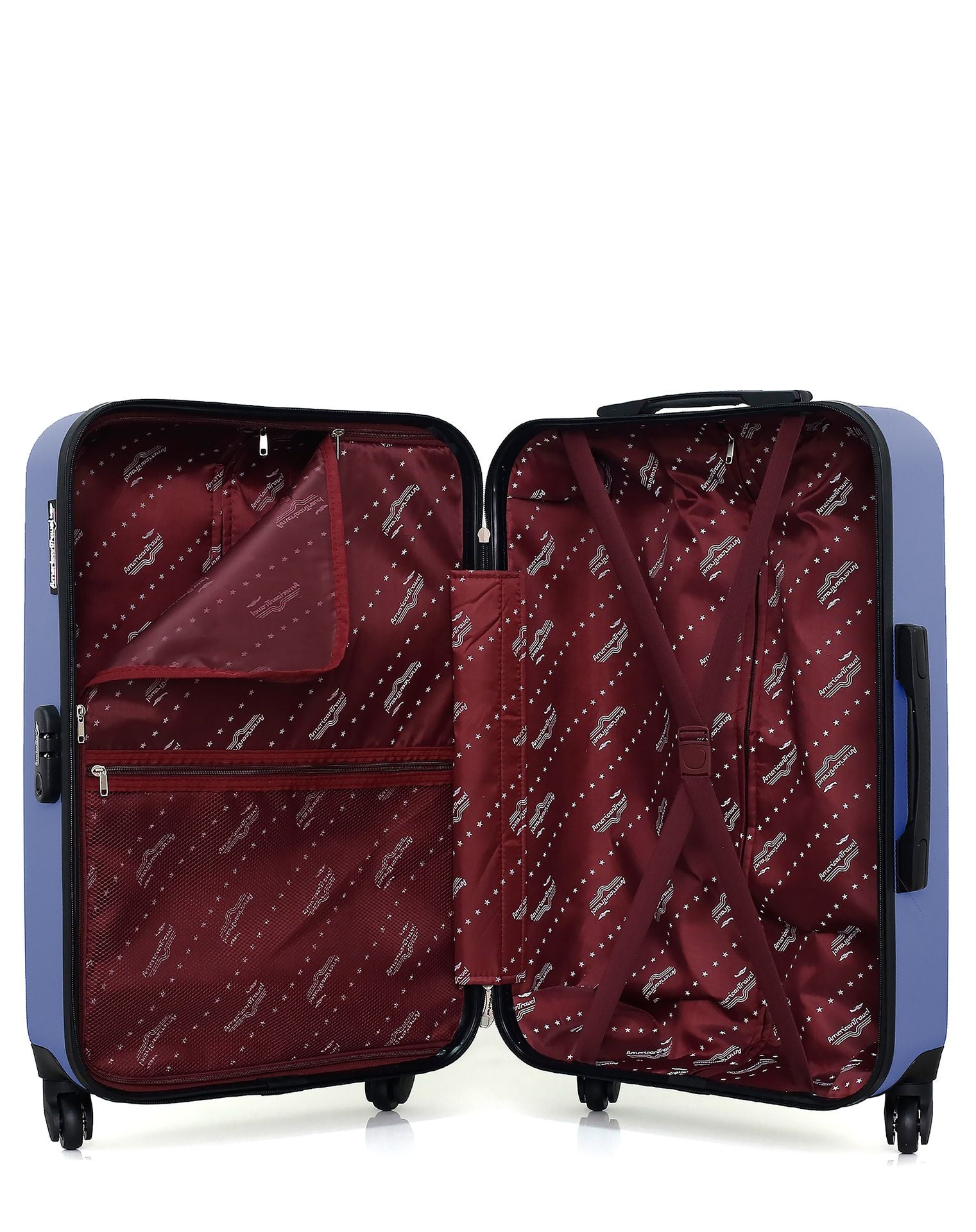 2er-Set: Mittelgroßer Koffer und Handgepäck ABS 4 Rollen QUEENS