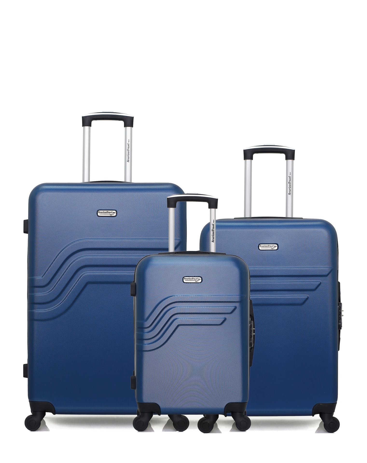 Lot de 3 Valises Rigides Grand Format, Taille Moyenne et Cabine QUEENS