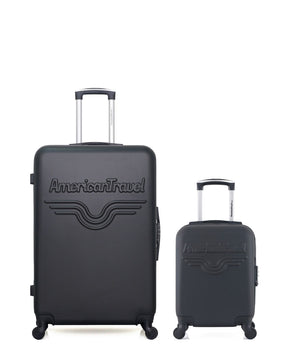 Lot de 2 Valises Rigides Grand Format et Cabine XXS CHELSEA