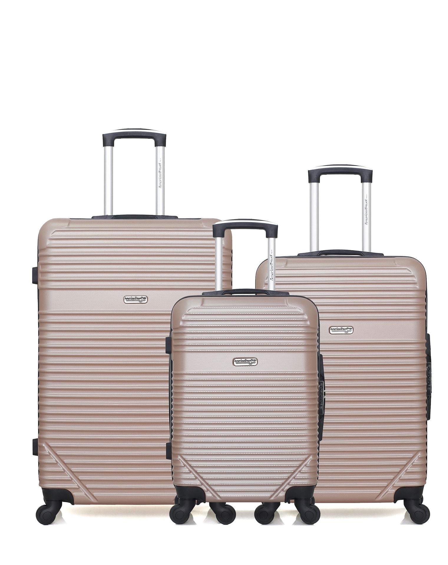 3er-Pack Hartschalenkoffer: Großer Koffer, mittelgroßer Koffer und Handgepäck MEMPHIS