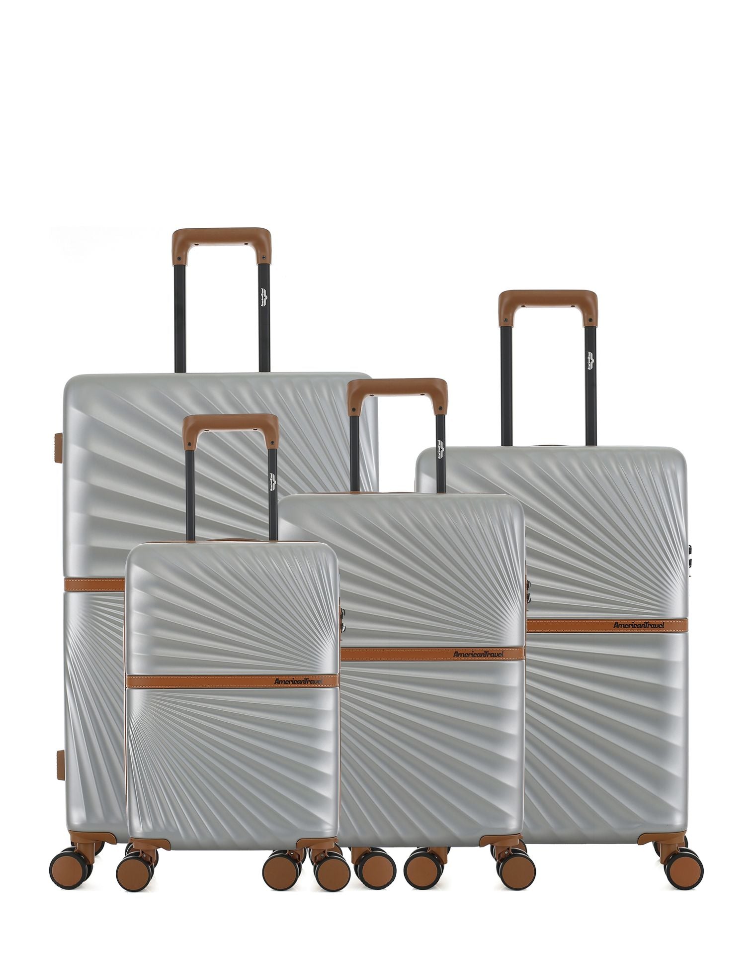 Lot de 4 Valises Rigides Grand Format, Taille Moyenne, Cabine et Cabine XS OAKLAND