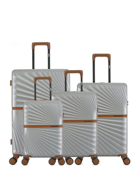 Lot de 4 Valises Rigides Grand Format, Taille Moyenne, Cabine et Cabine XS OAKLAND
