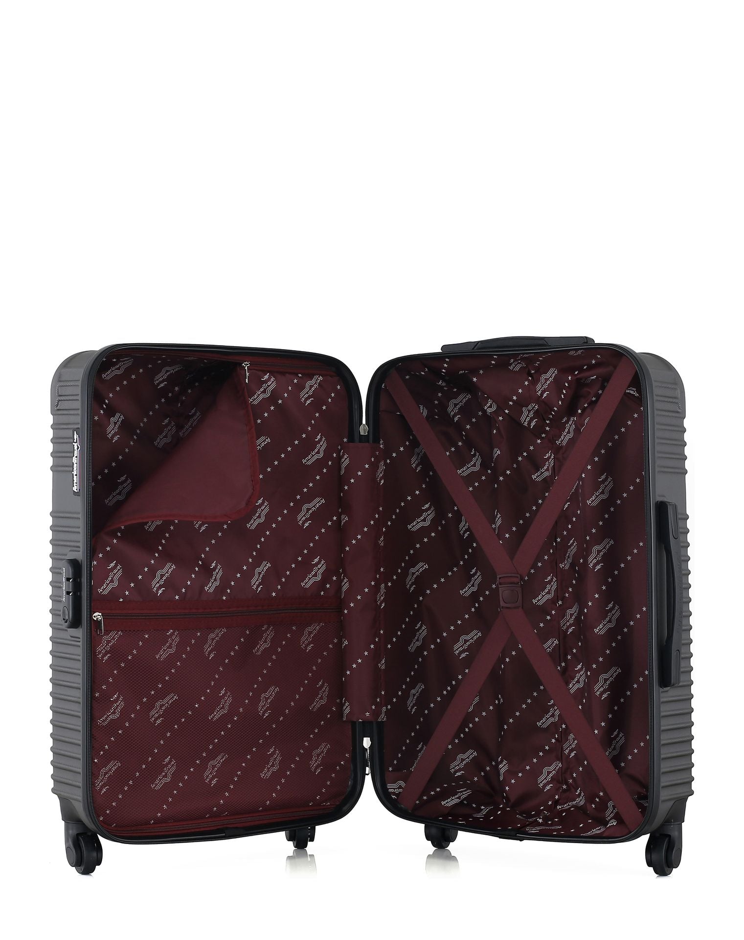 AMERICAN TRAVEL – 3er-Pack: Mittelgroßer Koffer, Handgepäck und Handgepäck XXS MEMPHIS