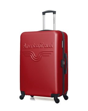 AMERICAN TRAVEL – 2er-Pack: Großer Koffer und Kosmetikkoffer CHELSEA