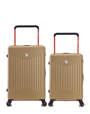 2er-Pack Hartschalenkoffer: Großer Koffer und mittelgroßer Koffer NORTH BEACH