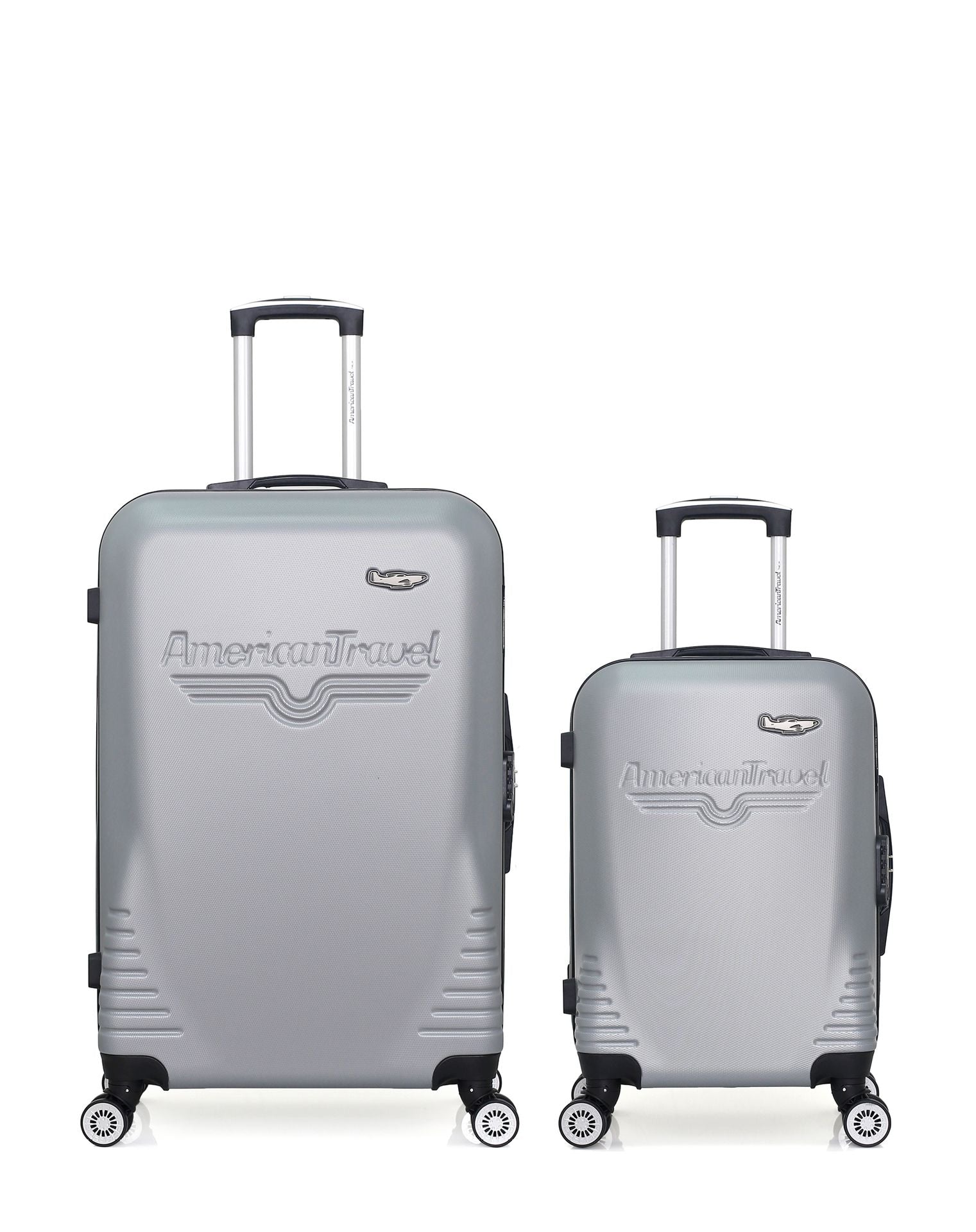 Lot de 2 Valises Rigides Grand Format et Cabine DC