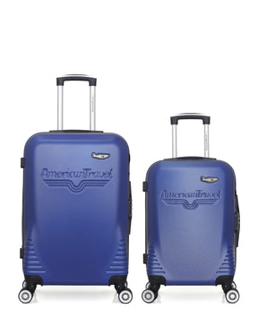 Set de 2 Valises Weekend et Cabine Abs DC 4 roues