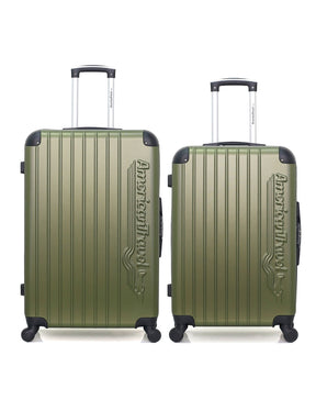 Set de 2 Valises Grand Format et Weekend Abs BUDAPEST 4 roues