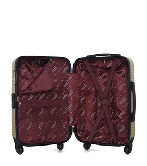 Set de 2 Valises Weekend et Cabine Abs MEMPHIS 4 roues