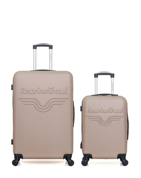 Lot de 2 Valises Rigides Grand Format et Cabine CHELSEA