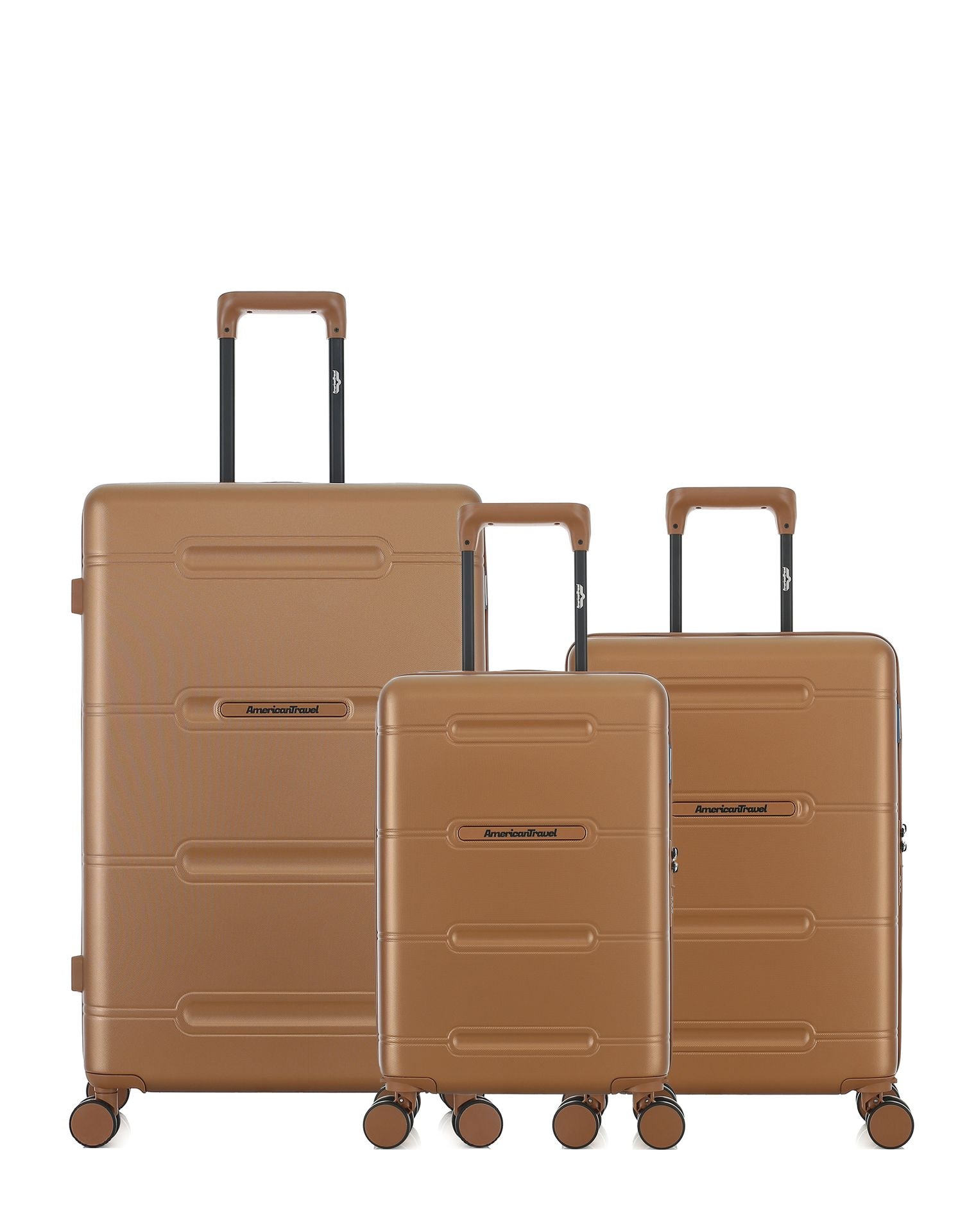 Lot de 3 Valises Rigides Grand Format, Cabine et Cabine XS CLEVELAND