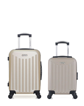 Lot de 2 Valises Rigides Cabine et Cabine XXS BROOKLYN