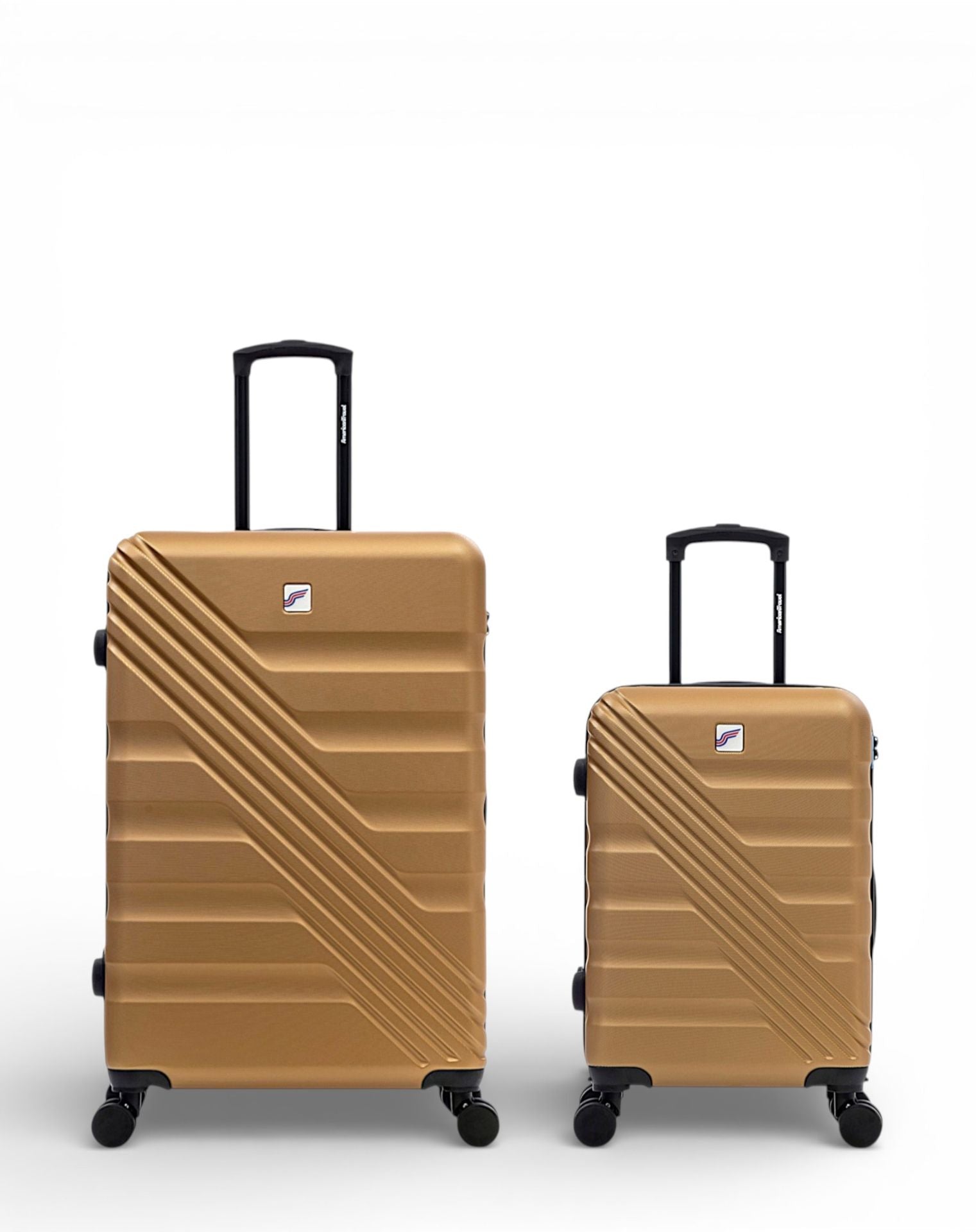 2er-Pack Hartschalenkoffer: Großer Koffer und Handgepäck REDWOOD