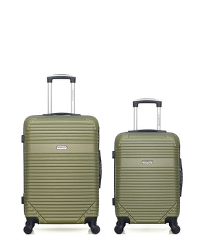 Set de 2 Valises Weekend et Cabine Abs MEMPHIS 4 roues
