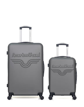 Lot de 2 Valises Rigides Grand Format et Cabine CHELSEA