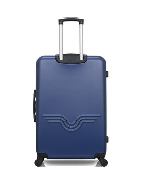 2er-Set: Großer Koffer und mittelgroßer Koffer ABS 4 Rollen QUEENS