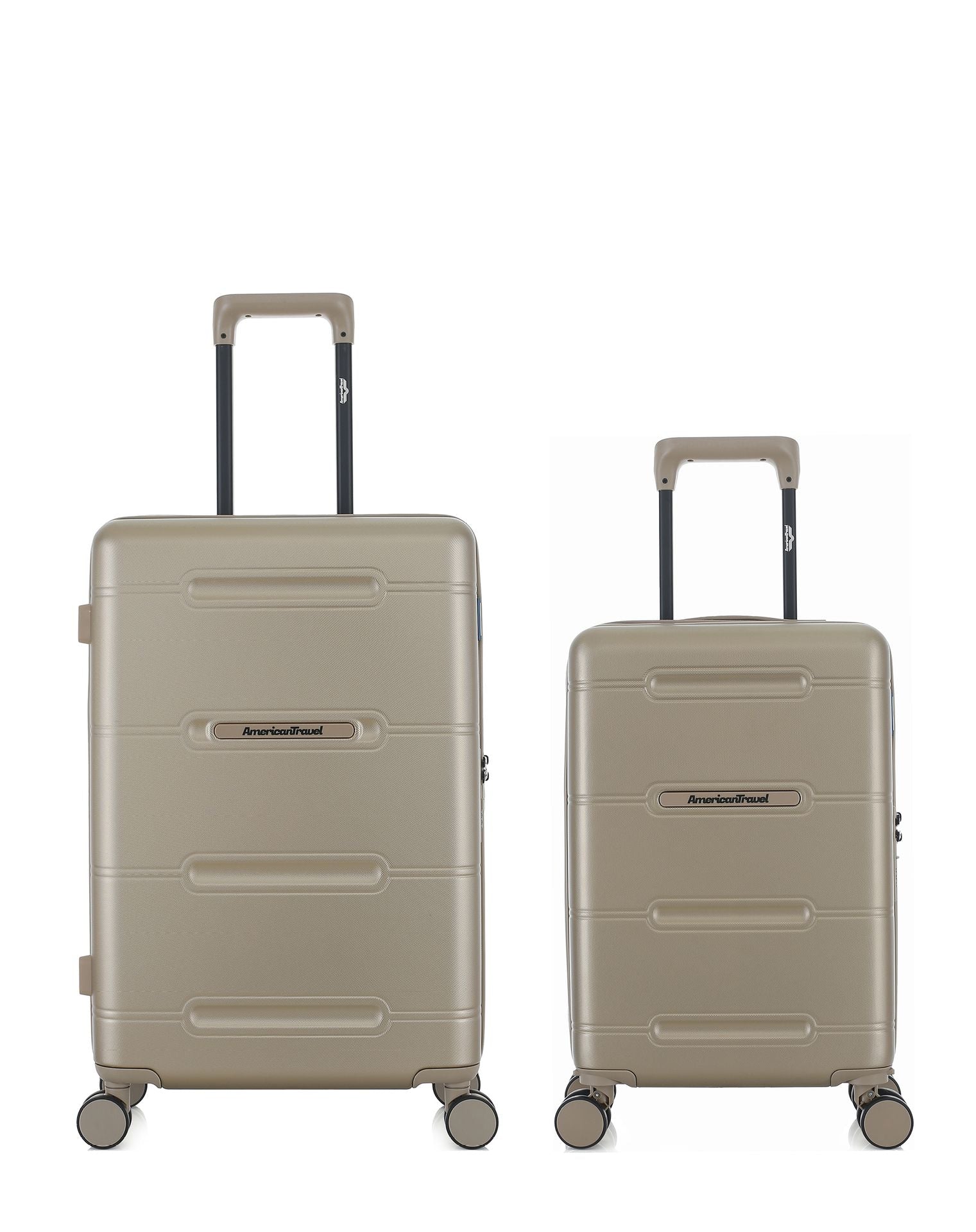 2er-Pack Hartschalenkoffer: Mittelgroßer Koffer und Handgepäck XS CLEVELAND
