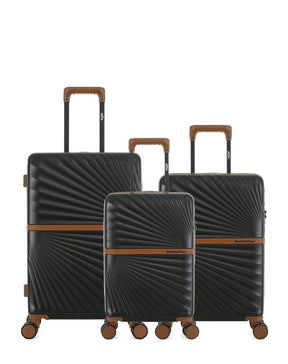 Lot de 3 Valises Rigides Taille Moyenne, Cabine et Cabine XS OAKLAND