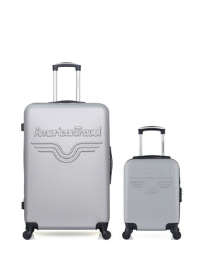 Lot de 2 Valises Rigides Grand Format et Cabine XXS CHELSEA