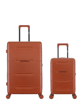 2er-Pack Hartschalenkoffer: Großer Koffer und Handgepäck XS CLEVELAND