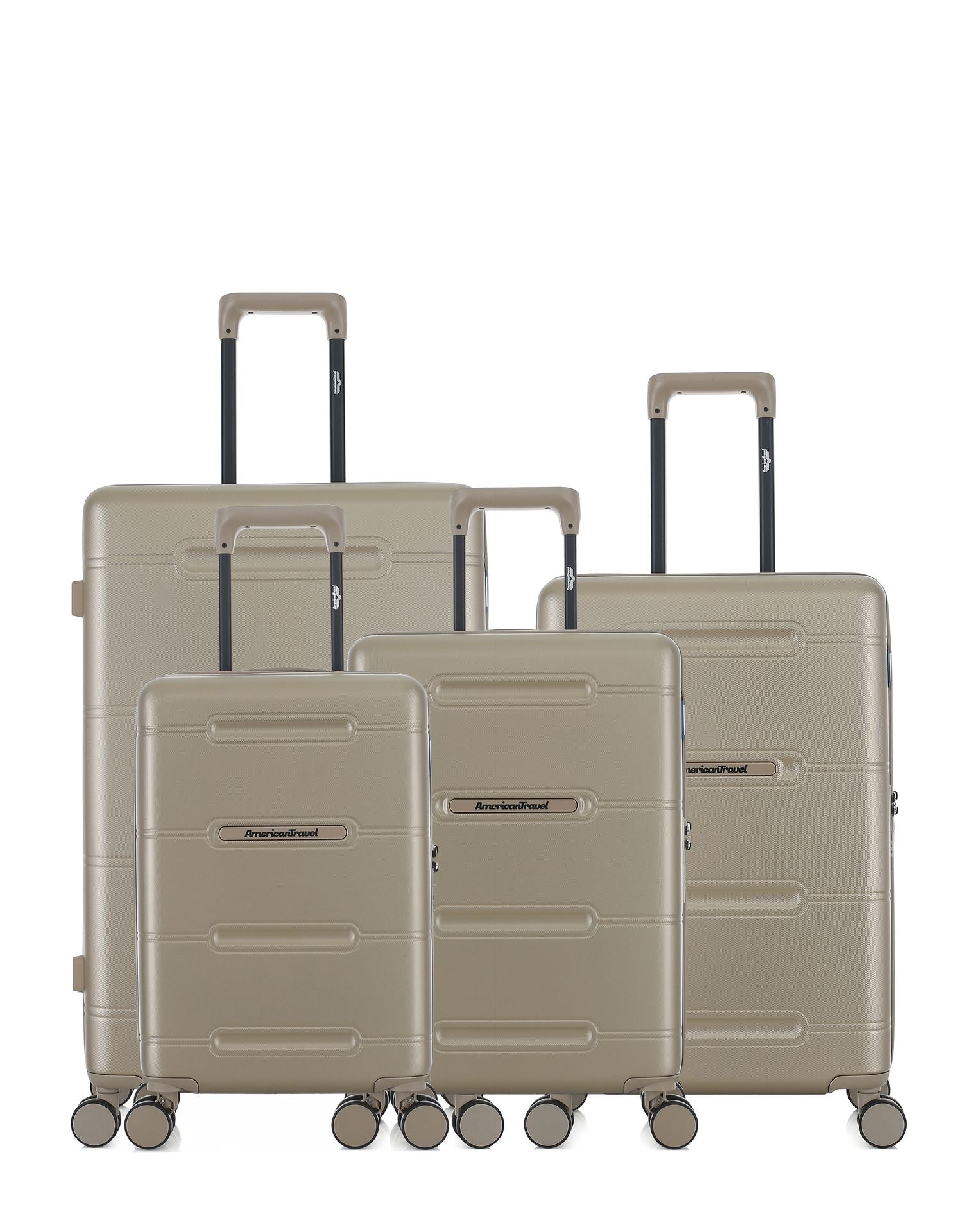 4er-Pack Hartschalenkoffer: Großer Koffer, mittelgroßer Koffer, Handgepäck und Handgepäck XS CLEVELAND