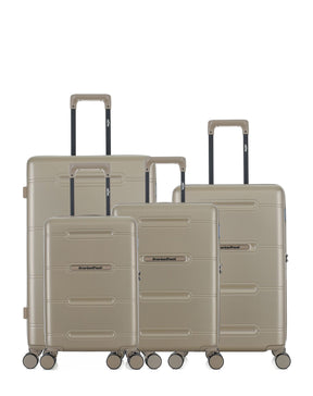 4er-Pack Hartschalenkoffer: Großer Koffer, mittelgroßer Koffer, Handgepäck und Handgepäck XS CLEVELAND