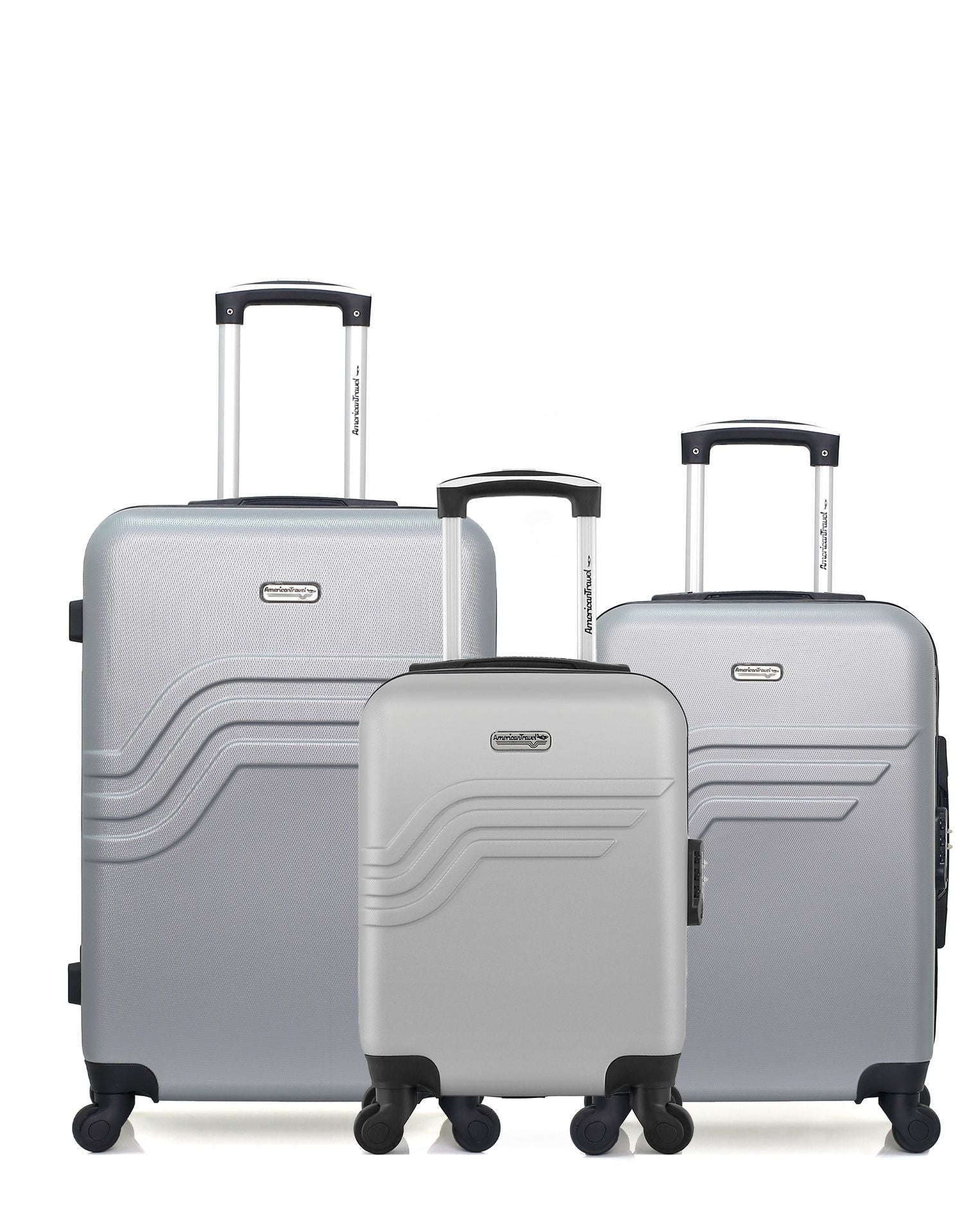 3er-Pack Hartschalenkoffer: Mittelgroßer Koffer, Handgepäck und Handgepäck XXS QUEENS