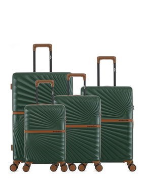 Lot de 4 Valises Rigides Grand Format, Taille Moyenne, Cabine et Cabine XS OAKLAND