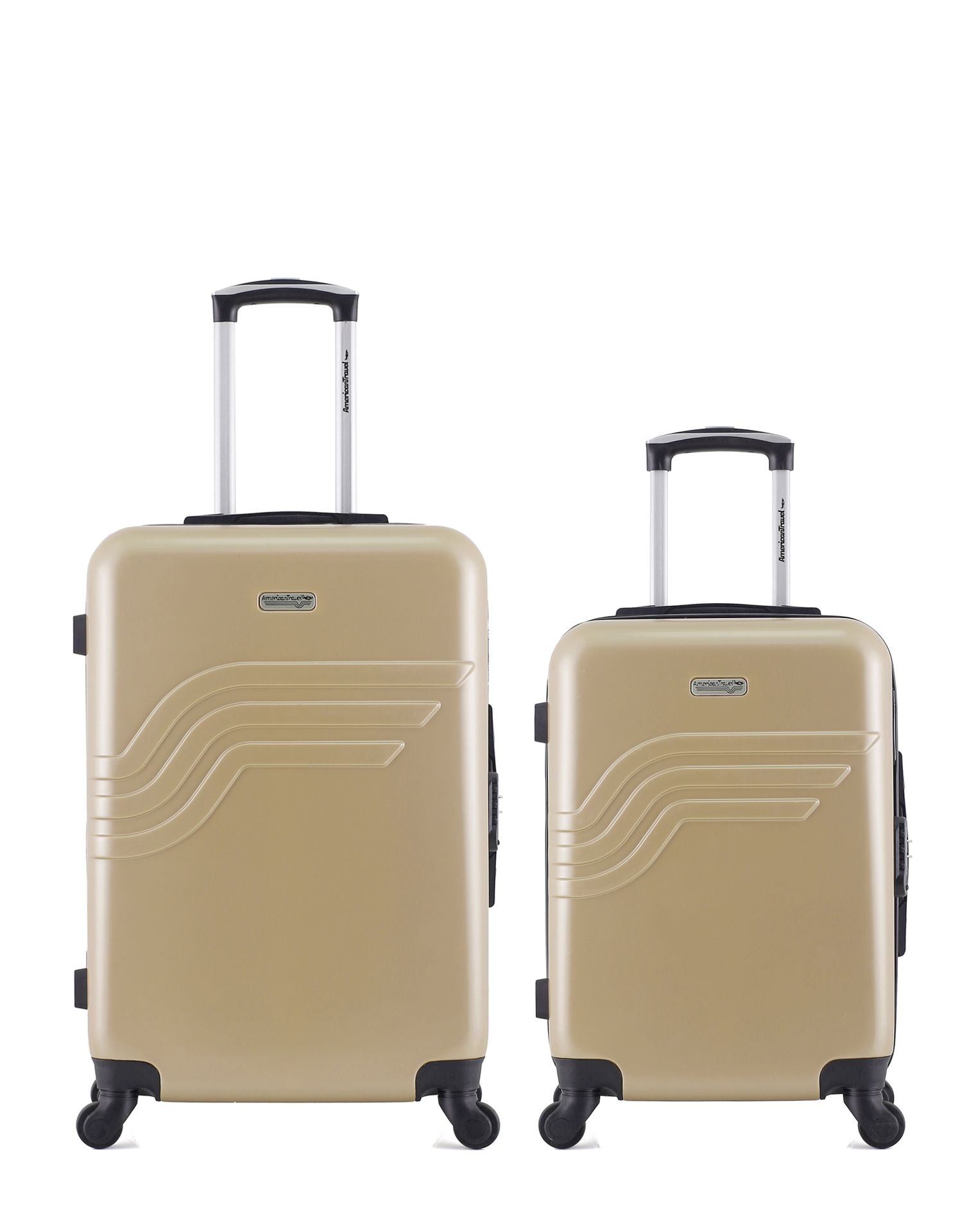 2er-Pack Hartschalenkoffer: Mittelgroßer Koffer und Handgepäck DETROIT