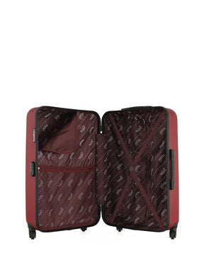 Lot de 2 Valises Rigides Grand Format et Cabine XXS QUEENS