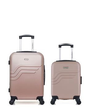 Lot de 2 Valises Rigides Cabine et Cabine XXS QUEENS