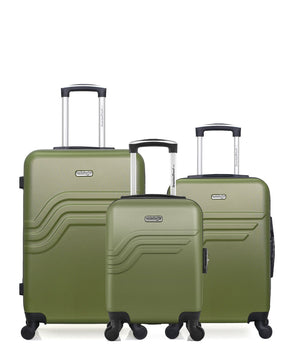 3er-Pack Hartschalenkoffer: Mittelgroßer Koffer, Handgepäck und Handgepäck XXS QUEENS