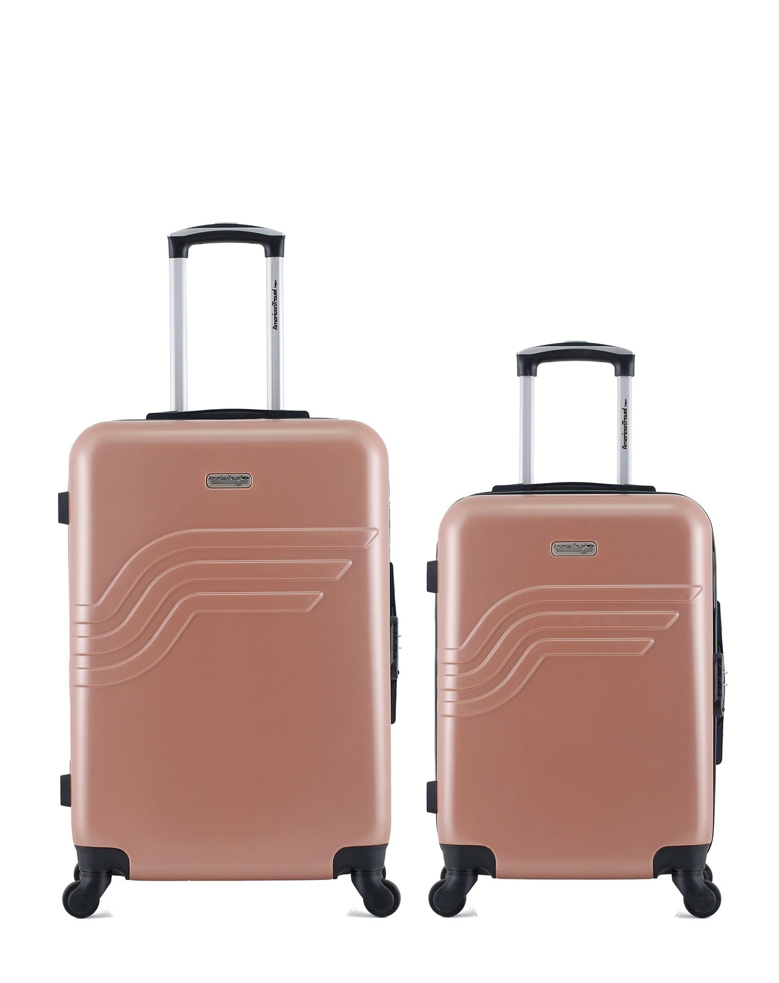2er-Pack Hartschalenkoffer: Mittelgroßer Koffer und Handgepäck DETROIT