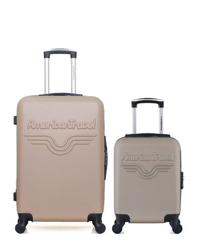 Lot de 2 Valises Rigides Taille Moyenne et Cabine XXS CHELSEA