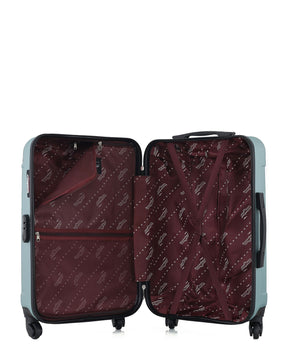 Mittelgroßer Koffer ABS 4 Rollen 60cm HARLEM-A