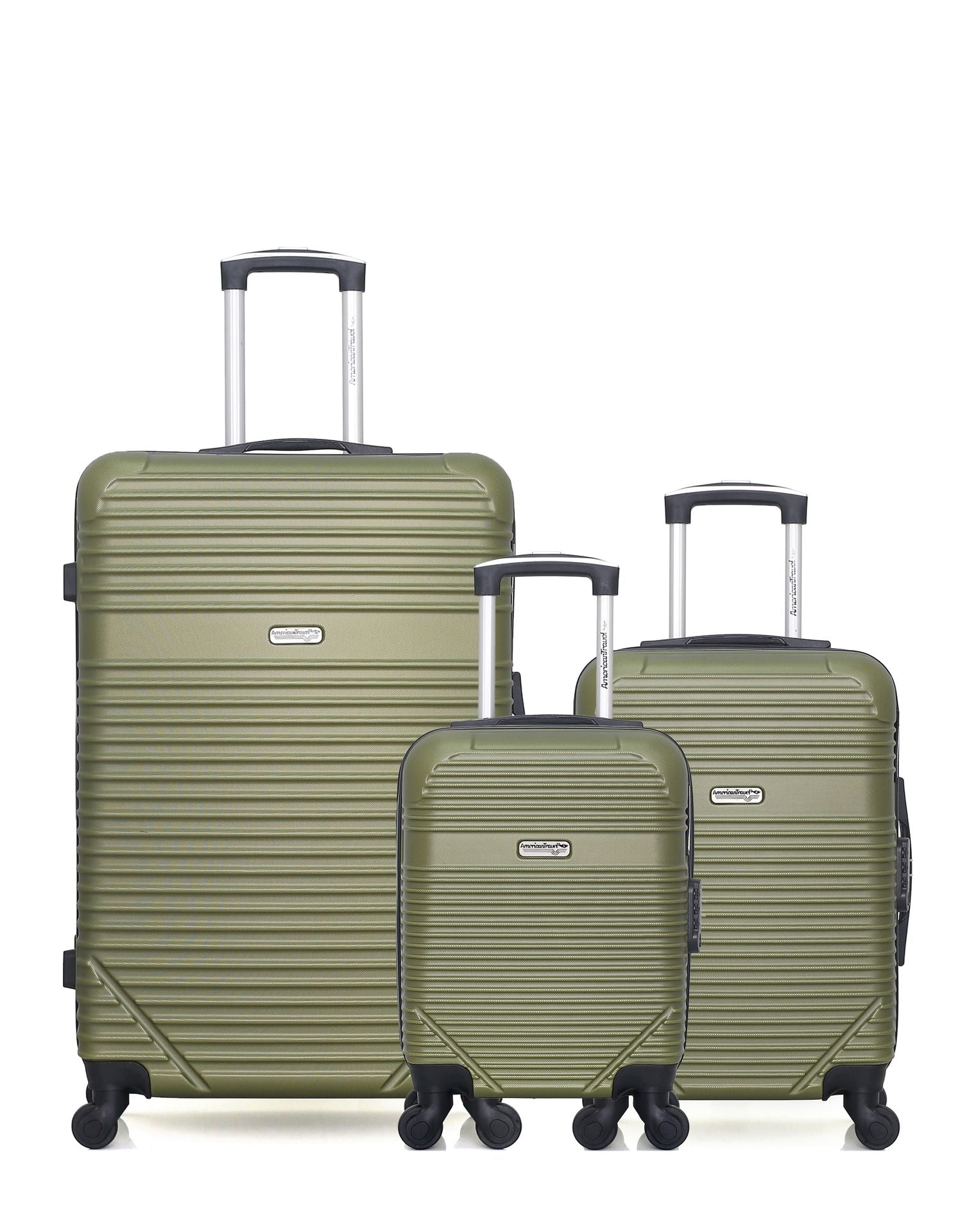 Lot de 3 Valises Rigides Grand Formet, Cabine et Cabine XXS MEMPHIS