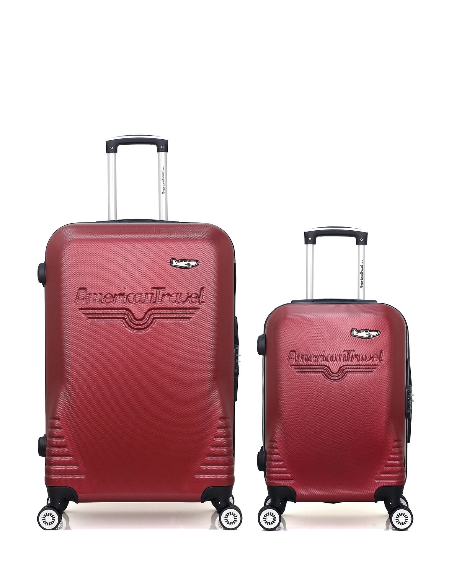 Lot de 2 Valises Rigides Grand Format et Cabine DC
