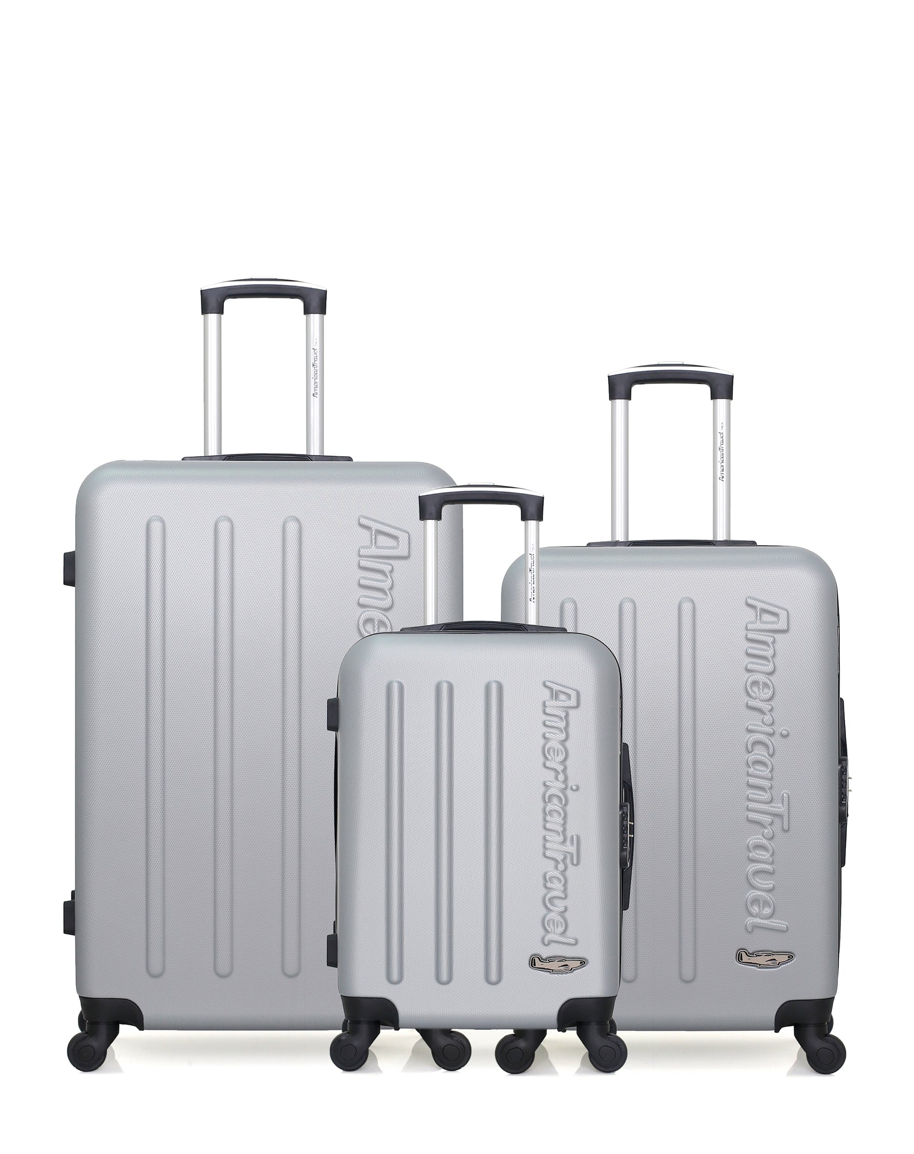 Lot de 3 Valises Rigides Grand Format, Taille Moyenne et Cabine BRONX