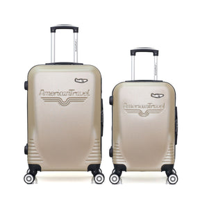 Set de 2 Valises Weekend et Cabine Abs DC 4 roues