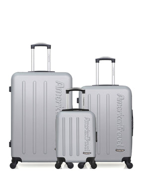 Lot de 3 Valises Rigides Grand Format, Taille Moyenne et Cabine XXS BRONX