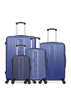 AMERICAN TRAVEL - LOT DE 4 - Valises grand format, weekend, cabine et cabine XXS SPRINGFIELD