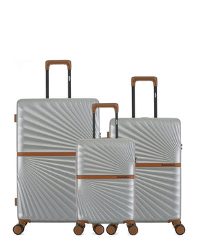 Lot de 3 Valises Rigides Grand Format, Taille Moyenne et Cabine XS OAKLAND