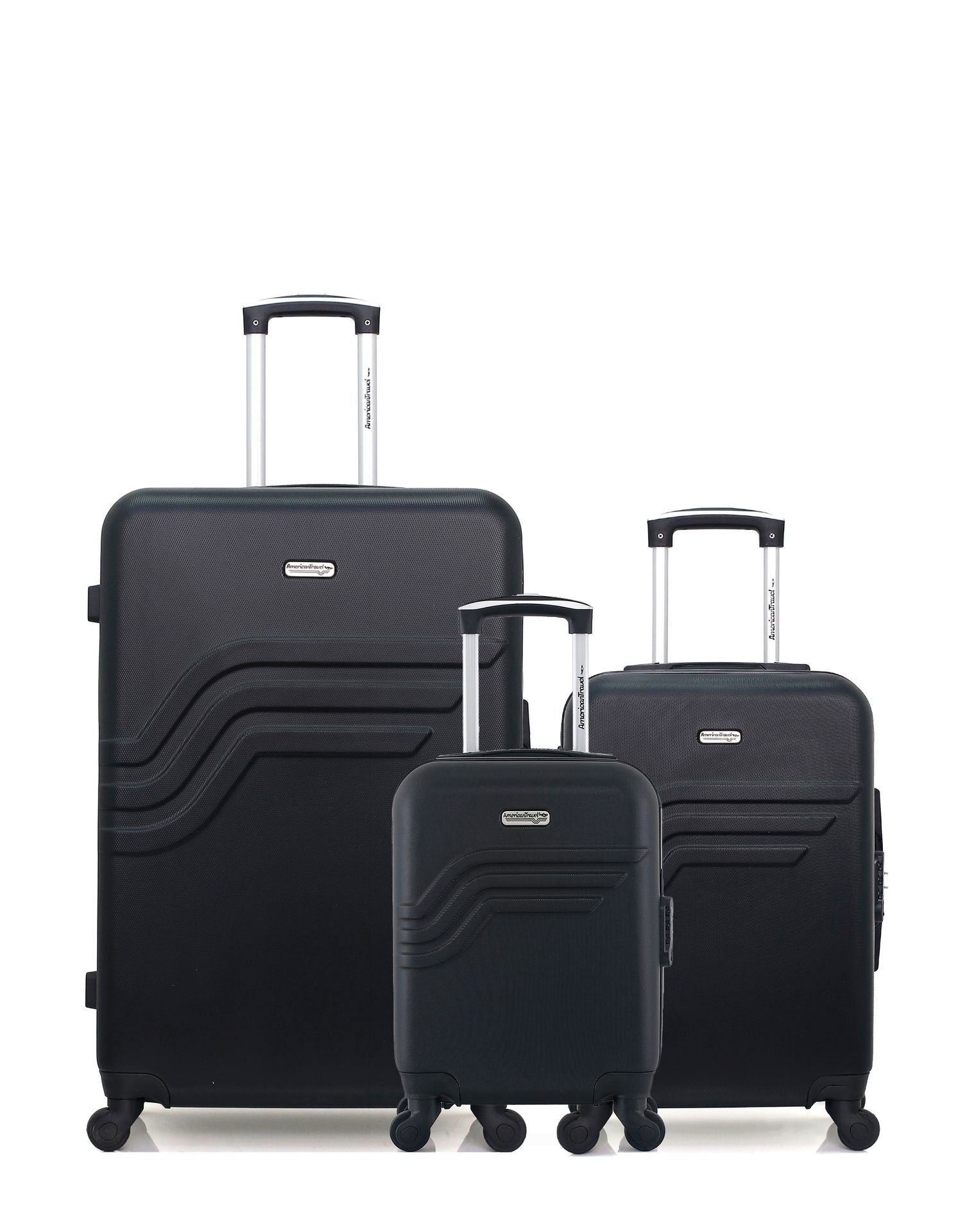 Lot de 3 Valises Rigides Grand Format, Cabine et Cabine XXS QUEENS