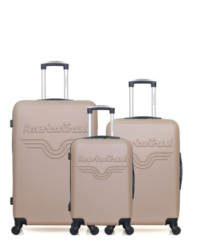 Lot de 3 Valises Rigides Grand Format, Taille Moyenne et Cabine CHELSEA