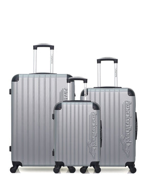 AMERICAN TRAVEL - 3er-Pack: Großer Koffer, mittelgroßer Koffer und Handgepäck BUDAPEST