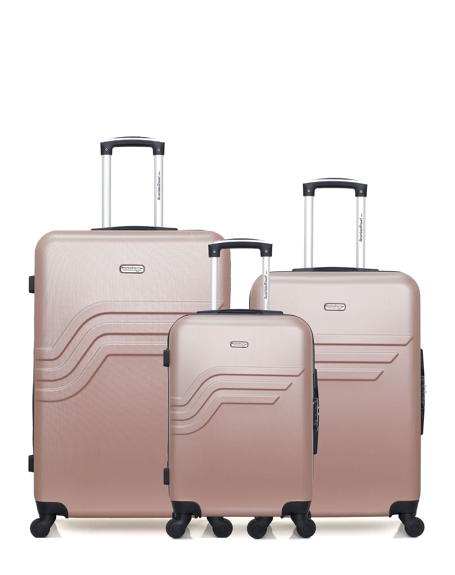 Lot de 3 Valises Rigides Grand Format, Taille Moyenne et Cabine QUEENS