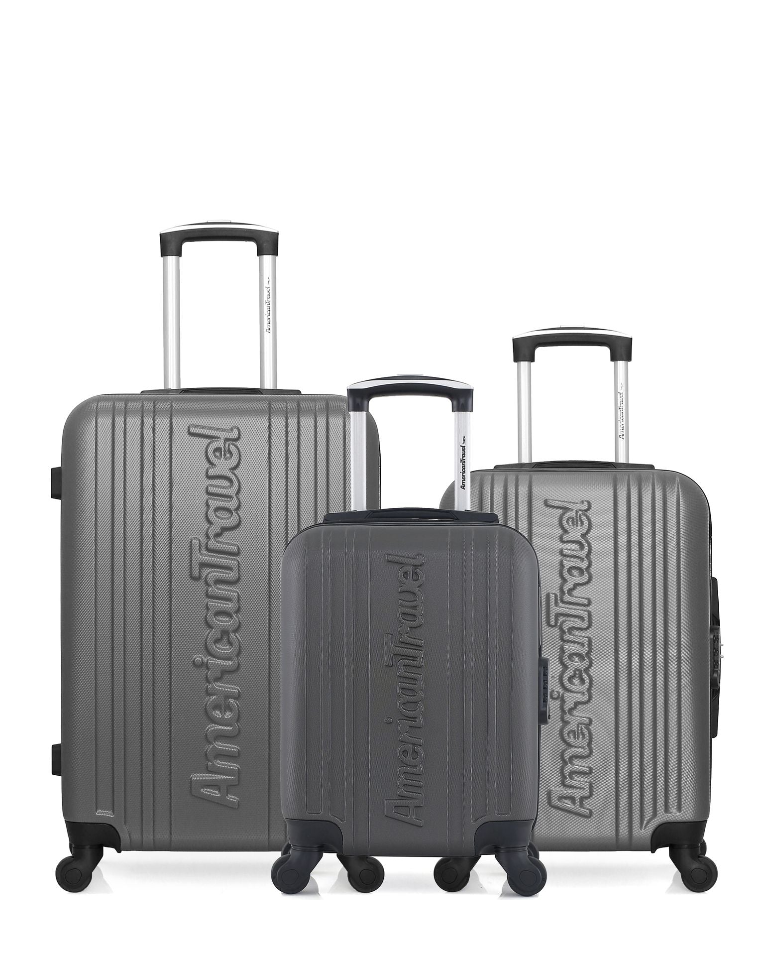 
3er-Pack Hartschalenkoffer: Mittelgroßer Koffer, Handgepäck und Handgepäck XXS SPRINGFIELD