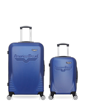 Lot de 2 Valises Rigides Grand Format et Cabine DC
