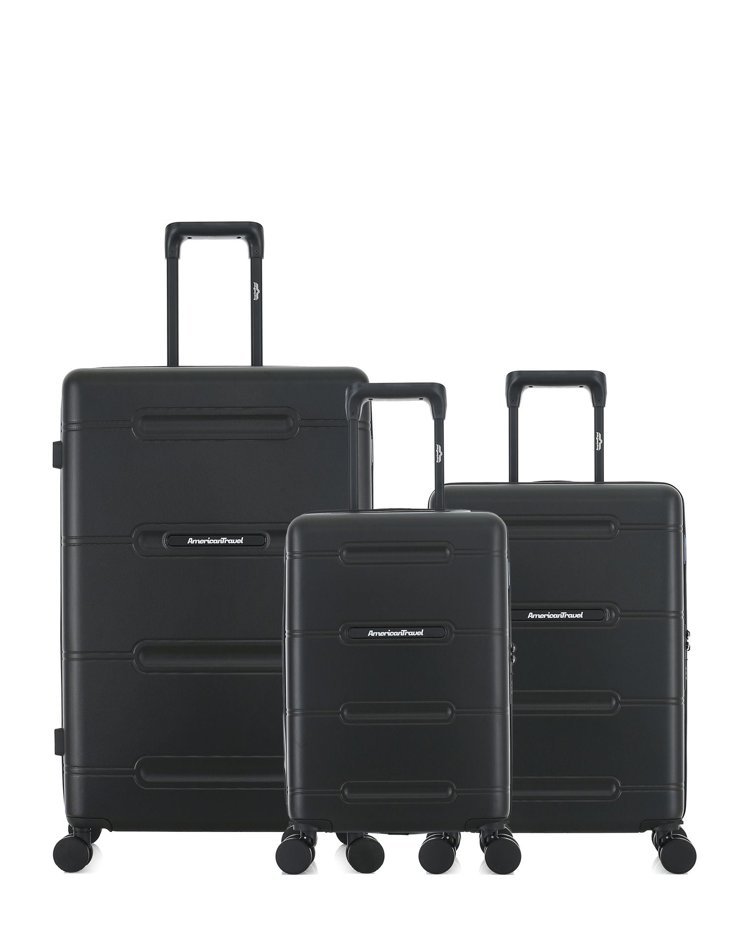 Lot de 3 Valises Rigides Grand Format, Cabine et Cabine XS CLEVELAND