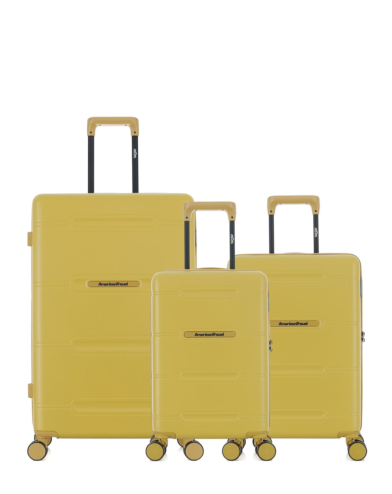Lot de 3 Valises Rigides Grand Format, Cabine et Cabine XS CLEVELAND